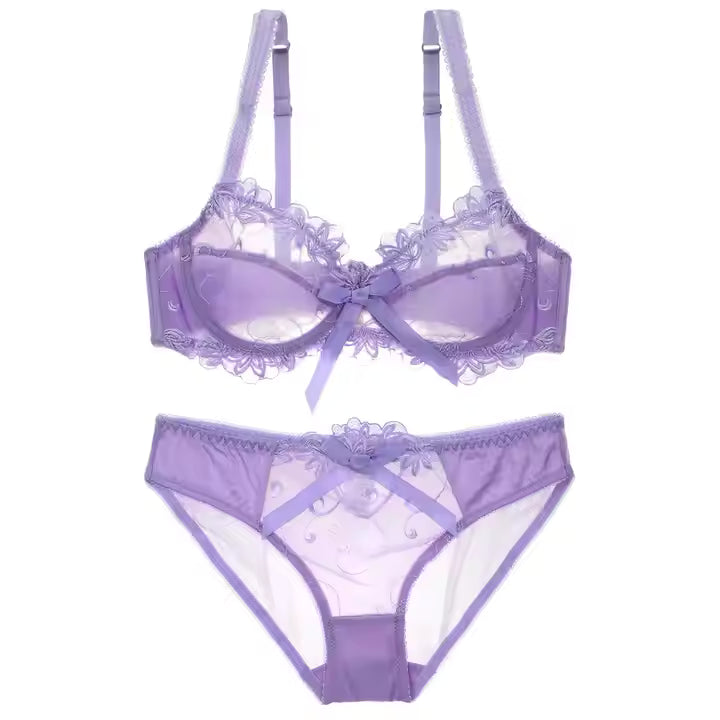 Ultra-Thin Lace Lingerie Set – Sheer, Sexy & Fully Transparent
